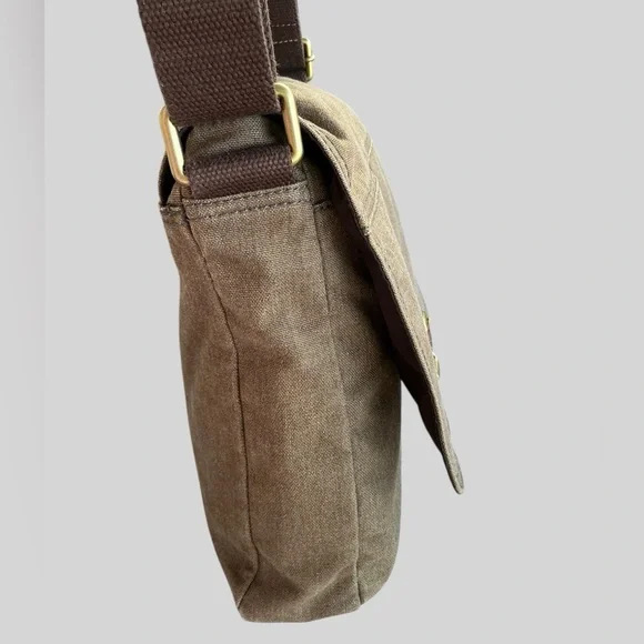 Fossil Renmore City Bag Olive Green Messenger Crossbody Unisex Adjustable Strap - Picture 9 of 15